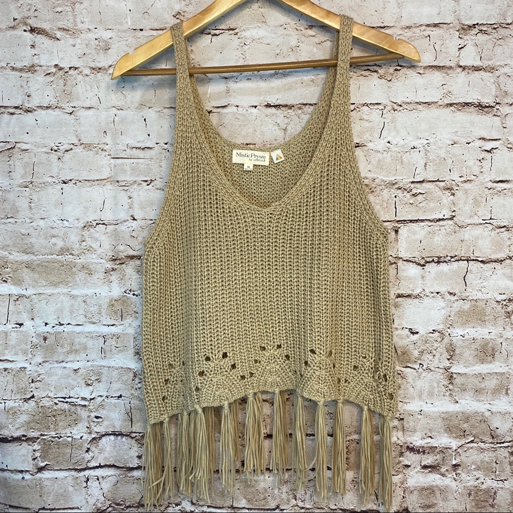 MISTIC PRYSM BY LISTICLE TANK FRINGE KNIT